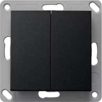 Gira BT Wall Transmitter 2-gang Black 2462005