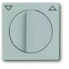 Busch-Jaeger BJ 1740-83 Cover Plate for Blind Switch/Push-Button with Rotary Knob, future linear, Aluminium 2CKA001710A3661