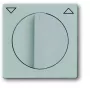 Busch-Jaeger BJ 1740-83 Cover Plate for Blind Switch/Push-Button with Rotary Knob, future linear, Aluminium 2CKA001710A3661
