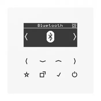 JUNG DABLSBTWW Smart Radio DAB+ with Bluetooth, Alpine White