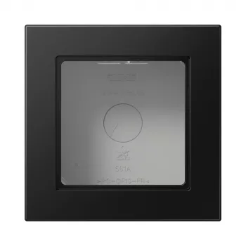 JUNG A 5581 BF A SWM 1-Gang Surface-Mounted Cap, A CUBE, Lacquered Thermoplastic, Graphite Black Matt