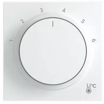 BUSCH-JAEGER Central Plate Round with Imprint 1-6, Studio White, 2CKA001710A4207