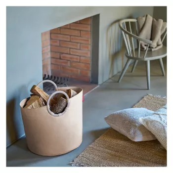 reisenthel loophome S Storage Basket - Twist Coffee - Aluminium Handles - 12 L - Round VR6043