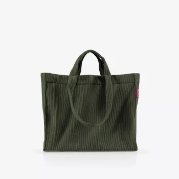 reisenthel Softshopper cord dark matcha GR5057 Shoulder Bag Polyester 28 l