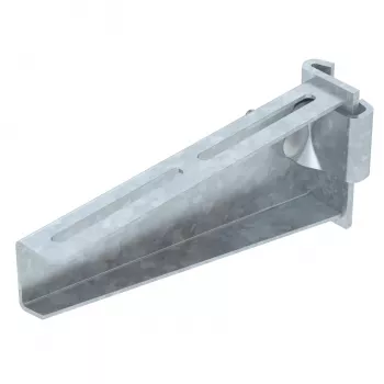 OBO Bettermann AS 55 Cantilever Bracket, Hot-Dip Galvanized, 210 mm Projection, 55x30 mm Profile 6419286