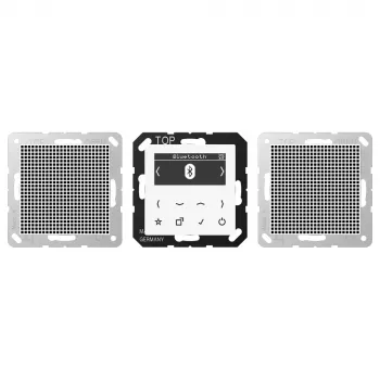 JUNG DABA2BTWW Smart Radio DAB+ with Bluetooth and FM