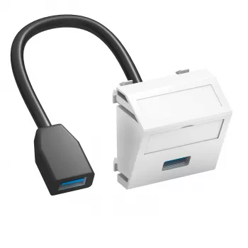 OBO Bettermann MTS-U3A F RW1 Multimedia Carrier, 45x45 mm, Pure White (6104934)