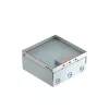 OBO Bettermann UDHOME4 2V Underfloor Tank, Empty, Stainless Steel, 2-Gang 7427232
