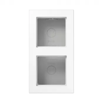 JUNG A5582BFAWW Surface-Mounted Housing, 2-Gang, Alpine White