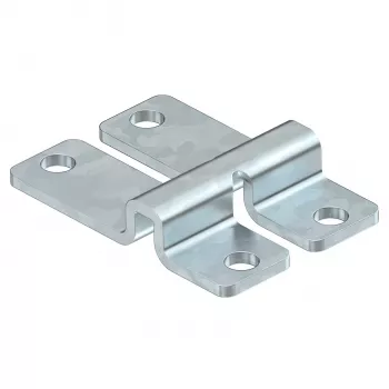 OBO WB GR FT Wall and Floor Fastener for Mesh Cable Trays, Screwable/Rivetable, Hot-Dip Galvanised Steel 6017160
