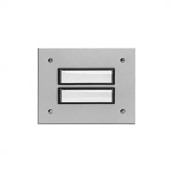 Grothe ETA 802 EV1 Level Plate 95x95mm Anodized Aluminum Silver for Modular Door Stations 55802