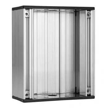 Grothe Flush-Mounted Installation Box for 6 Push Button Modules, Single-Row, Grey (UPK 806, 55886)