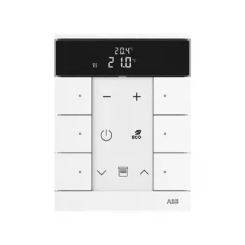 Busch-Jaeger Room Temperature Controller 6-fold, Studio White SBR-F-6.0.1-84 2CKA006220A0864