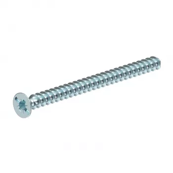 OBO Bettermann 2003279 Device Screw M4 x 10 mm, Galvanized Steel, Pan Head Phillips PZ2, Pack of 50