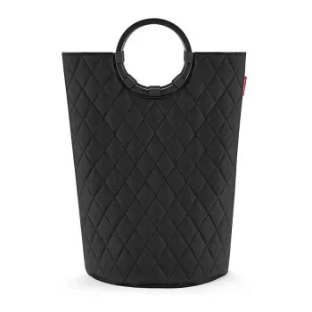 Reisenthel loophome M Storage Basket - Black, Aluminium Frame, Polyester, 15 L, Collapsible VS7071