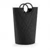 Reisenthel loophome M Storage Basket - Black, Aluminium Frame, Polyester, 15 L, Collapsible VS7071