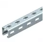 OBO Bettermann MS4141PP03 C-Profile Rail with Side Perforation, 41x41 mm, 3000 mm, Pre-galvanized Steel 1122500