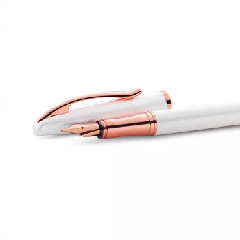 Pelikan Jazz Noble Elegance White Writing Set (Fountain Pen & Ballpoint Pen, Medium Nib) 400197471