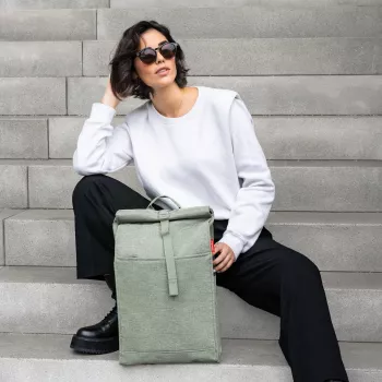 Reisenthel Urban Rolltop Backpack 16L Green Recycled PET (EN 5048)
