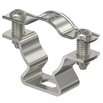 OBO BETTERMANN ASL 733 25 A2 Spacer Clamp with Slotted Hole, Stainless Steel A2, 25 mm 1362986