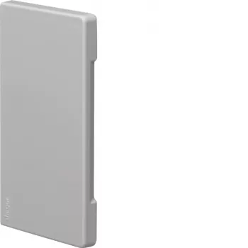 Hager BR 65x130mm Halogen-Free Cut-Covering End Cap, Light Grey BR6513067035