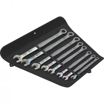 Wera 6007 Joker Imperial 8-Piece Combination Wrench Set, 5/16 inch–3/4 inch, Chrome Molybdenum Steel, Textile Pouch 05020385001