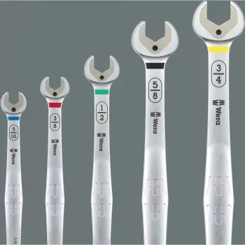 Wera 6007 Joker Imperial 8-Piece Combination Wrench Set, 5/16 inch–3/4 inch, Chrome Molybdenum Steel, Textile Pouch 05020385001