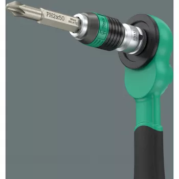 Wera 8100 SA 15 Zyklop Ratchet 1/4 inch Drive with Swivelling Head and Kraftform Handle 05005542001