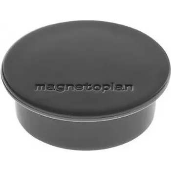 MAGNETOPLAN HOLTZ Discofix Round Magnet, Black, Ferrite Full-Core, 2.2 kg Holding Force, 30 mm, Pack of 10 (1662012)
