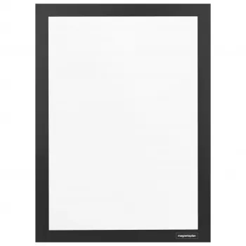 MAGNETOPLAN HOLTZ magnetofix Double-Sided Self-Adhesive Info Frame, DIN A6, Black, Hinged 1132112