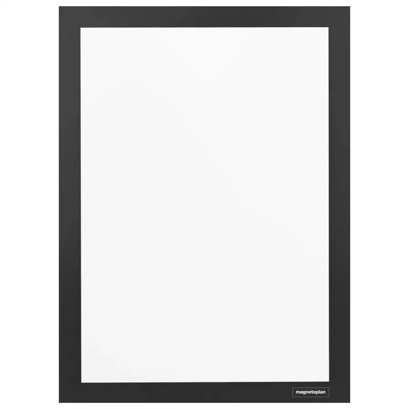 magnetoplan magnetofix Information Frame DIN A4, Black, Hinged, Double-Sided, Self-Adhesive 1131912