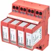DEHN DEHNguard MP TNS 275 FM Type 2 Surge Arrester, 4-Pole, 275V, 40kA, DIN Rail 942405