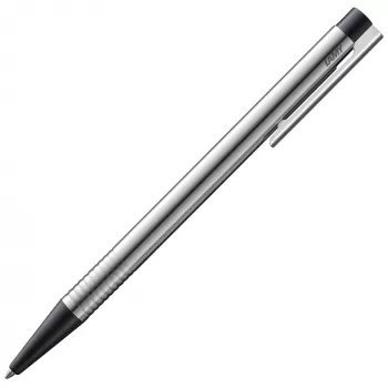 LAMY Logo Ballpoint Pen Matte Black Stainless Steel with Black M16 Refill 1203800