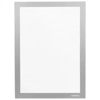 Magnetoplan Info Frame magnetofix DIN A3 Silver, Hinged Double-Sided Self-Adhesive 1132032