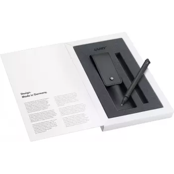 LAMY swift Rollerball Pen Gift Set Matte Black with Leather Case 1238758