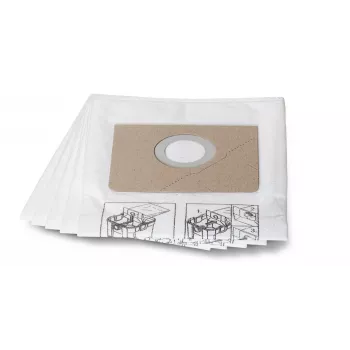 FEIN 31345061010 Fleece Filter Bags for Dust Extractors, 5-Pack