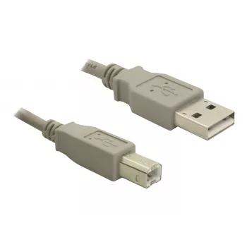 Delock USB 2.0 A Male to B Male Upstream Cable, 3 m, Black 82216