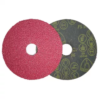 Klingspor 330485 Fibre Disc 125 mm Grit 36, 25-Pack