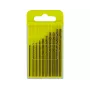 Donau Elektronik HSS-CO-225 HSS Cobalt Metal Twist Drill Bit Set, 10 Pieces, 1.3–2.5 mm, DIN 338, Cylindrical Shank