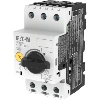 EATON PKZM0-0.25 Motor Protection Circuit Breaker, 0.25A, 3-Pole, Rotary Knob, 0.06kW at 400V 072731