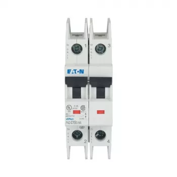 Eaton FAZ-C15/2-NA 15 A 2-Pole C-Curve Miniature Circuit Breaker (MCB) 102169