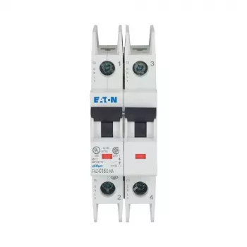 Eaton FAZ-C15/2-NA 15 A 2-Pole C-Curve Miniature Circuit Breaker (MCB) 102169