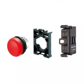 Eaton M22-L-R-LED-BVP Red LED Indicator Light, 24 V AC/DC, 22.5 mm Mounting 110926