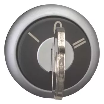 Eaton M22-WRS3-MS3 Key-Operated Selector Switch, 3 Positions, Maintained, 22.5 mm, Black/Silver 111774