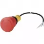 Eaton C22 Emergency Stop Pushbutton, 24 V AC/DC, 4 A, 2 NC, Twist-to-Release, IP69K, Red Mushroom Head, Yellow Collar, 45 mm 185155