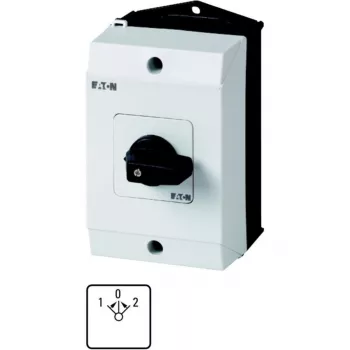 Eaton T0-3-8228/I1 3-Pole ON-OFF Switch 20A 690V AC, Black Handle/White Front 207125