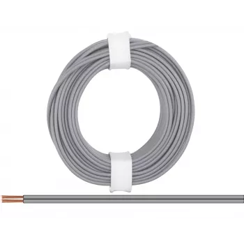 Donau Elektronik 218-99 Stranded Wire 2 x 0.14 mm² Grey 5 m