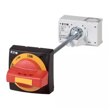 Eaton NZM2-XTVDV Door Coupling Rotary Handle, Lockable, Red/Yellow, IP66 260180