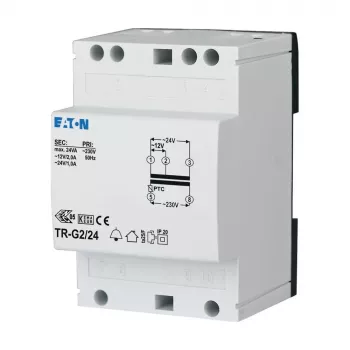 Eaton 272484 TR-G2 Doorbell Transformer 230V to 12-24V AC 2-1A DIN Rail