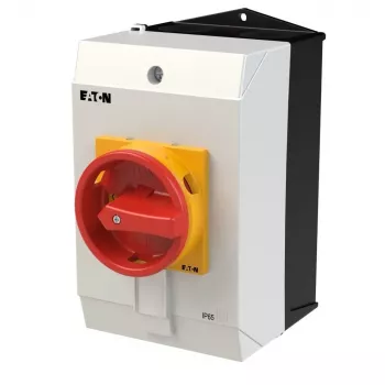 Eaton T3-3-8342/I2/SVB 6-Pole Main Switch, 32 A, Red/Yellow 207208